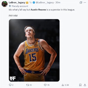 耀世娱乐官网-1分钟8分引逆转！里夫斯25分钟35+6各种高难三分 湖媒：超级巨星